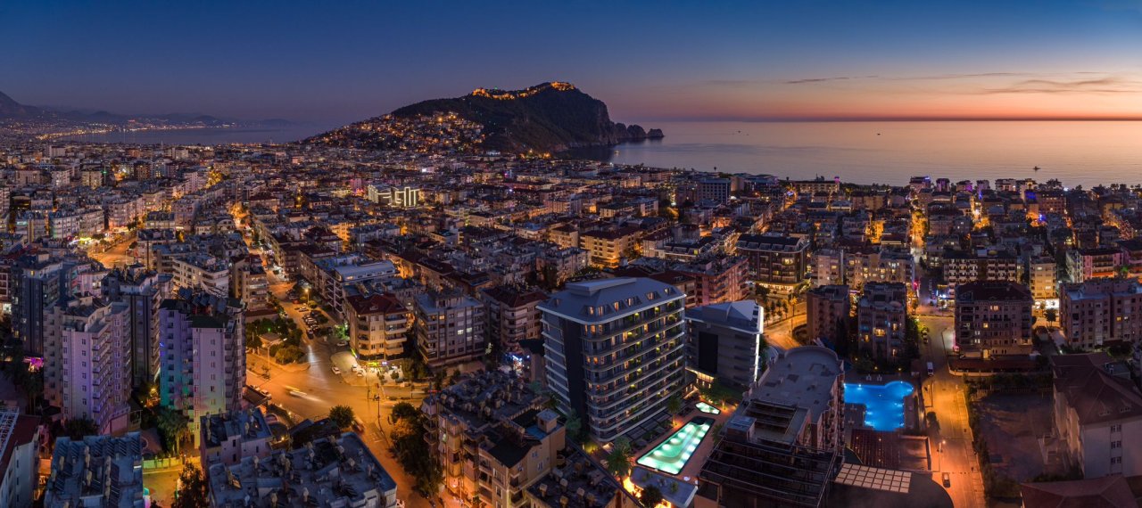 Lage 300 m vom Strand Kleopatra  .Zentrum in Alanya