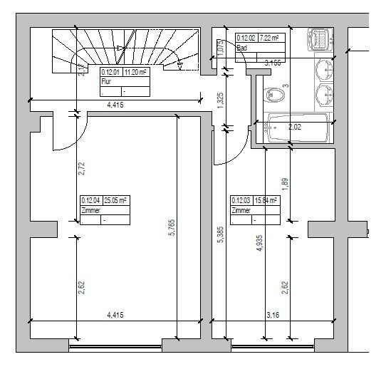 Grundriss Untere Ebene