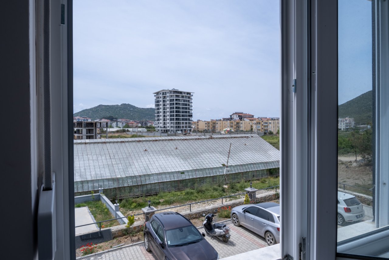 natürliche  Ausblick aus dem Fenster